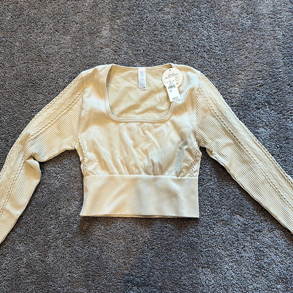 Aerie OFFLINE Workout Crop Long Sleeve